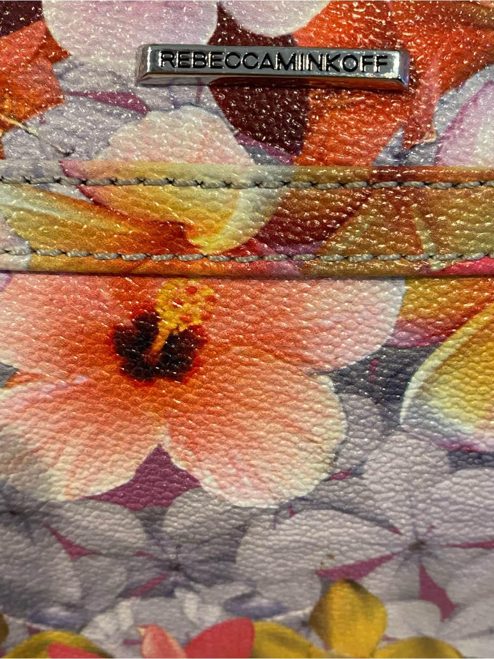 Rebecca Minkoff EUC Floral Crossbody Bag with chain detail strap & suede strap - Picture 7 of 11